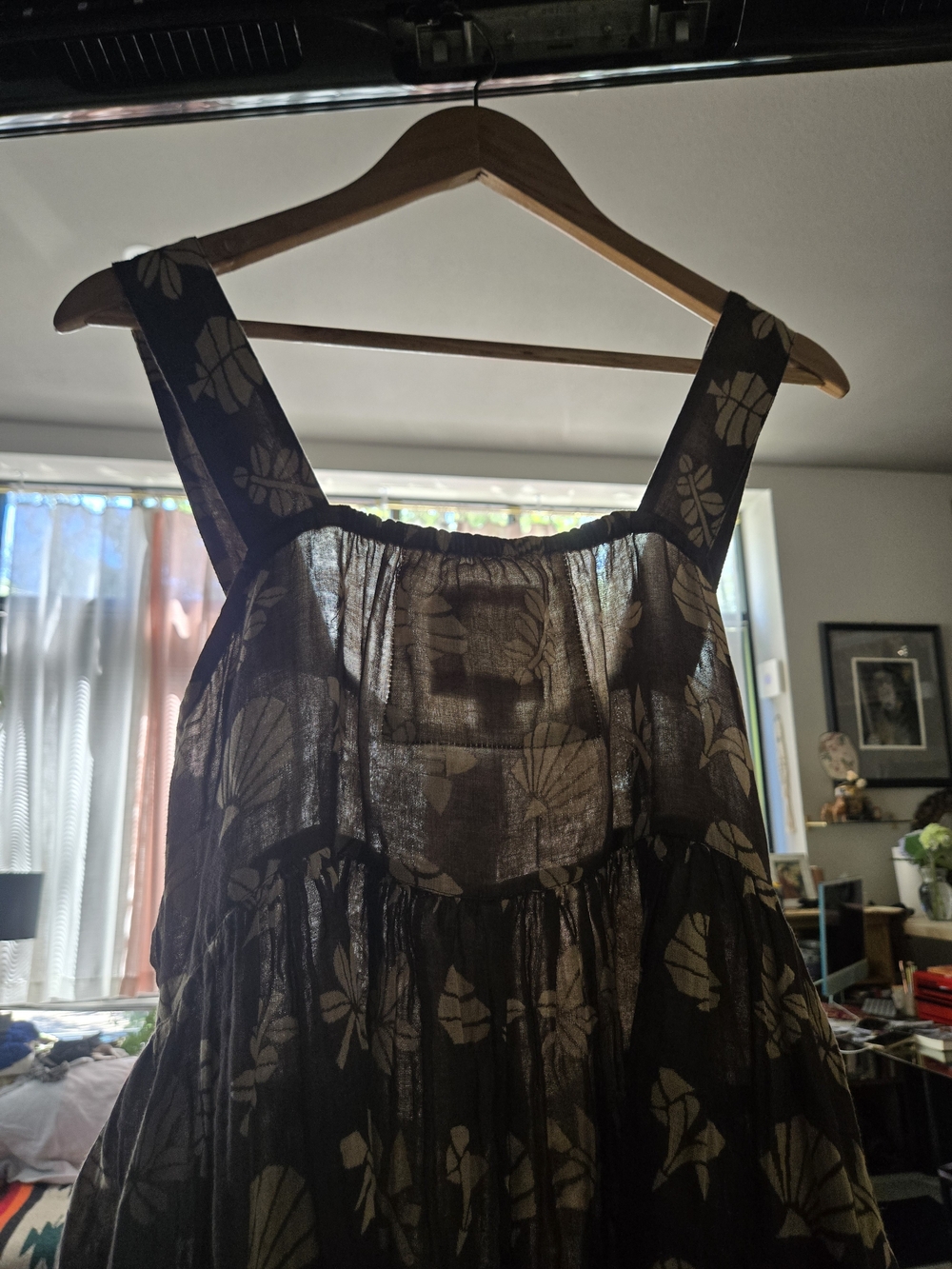 Sleeveless Floral Maxi Dress in Brown and Cream Ace&jig - Picture 7 of 8